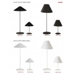 1 Light Trapezoid Floor Lamp w/ Black Shade