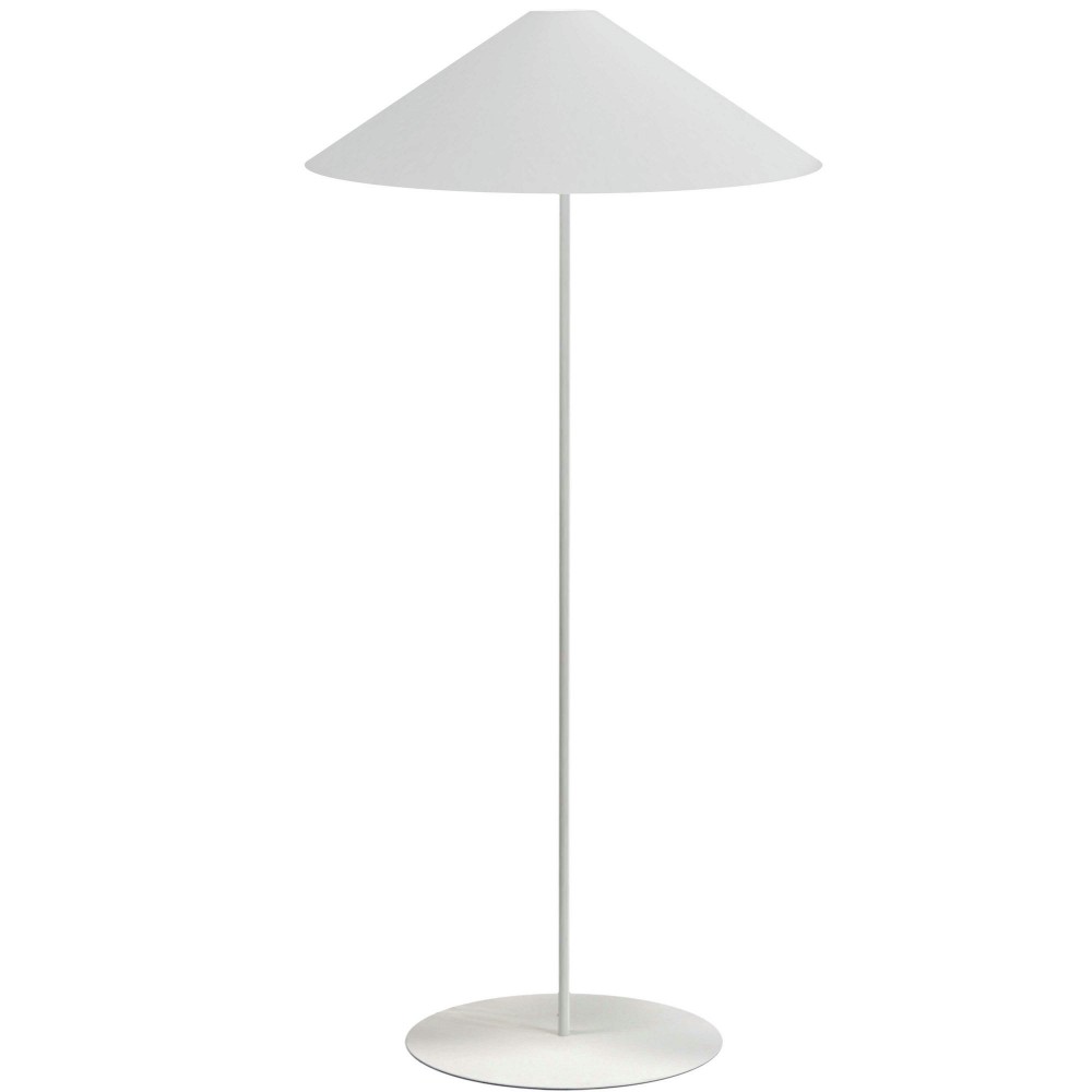 1 Light Trapezoid Floor Lamp w/ White Shade