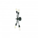 4 Light Wall Sconce, Espresso Finish