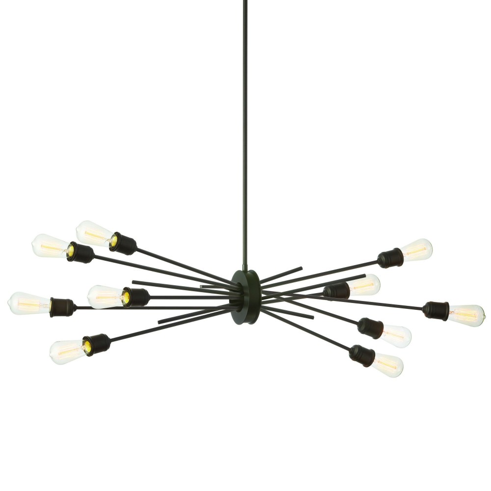 10 Light Horizontal Pendant, Espresso Finish 10 Light Horizontal Pendant, Espresso Finish