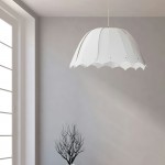 1 Light Noa Pendant JTone White Small Polished Chrome