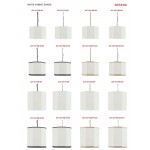 1 Light Incandescent Aged Brass Pendant w/ White Shade and