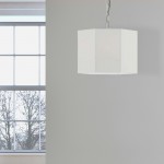 1 Light Incandescent Matte White Pendant w/ White Shade