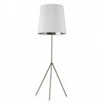 Tripod 3 Leg Tapered Drum Floor Lamp, Satin Chrome, OD3-F-691-SC