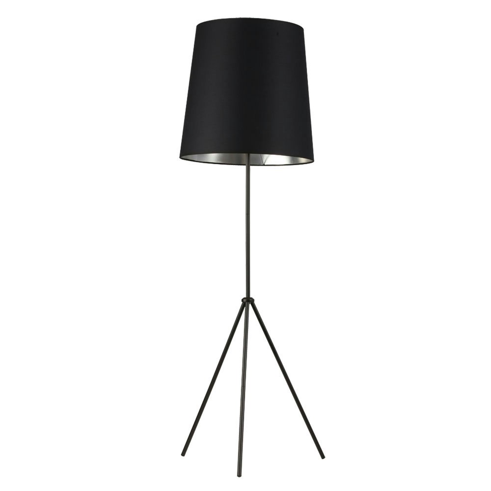 Tripod 3 Leg Tapered Drum Floor Lamp, Matte Black, OD3-F-697-MB