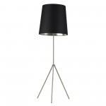 Tripod 3 Leg Tapered Drum Floor Lamp, Satin Chrome, OD3-F-697-SC