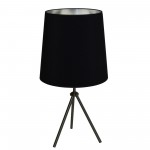 Oversized Drum 1LT 3 Leg Drum Table Fixture w/BK-SV Shd