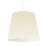 1 Light Oversized Drum Pendant Large Cream Shade