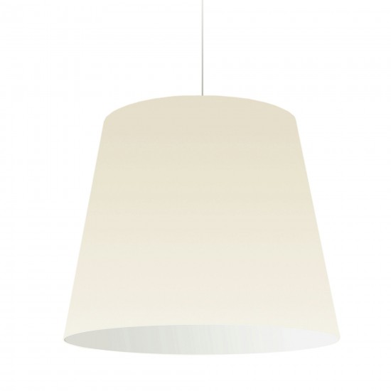 1 Light Oversized Drum Pendant Large Cream Shade