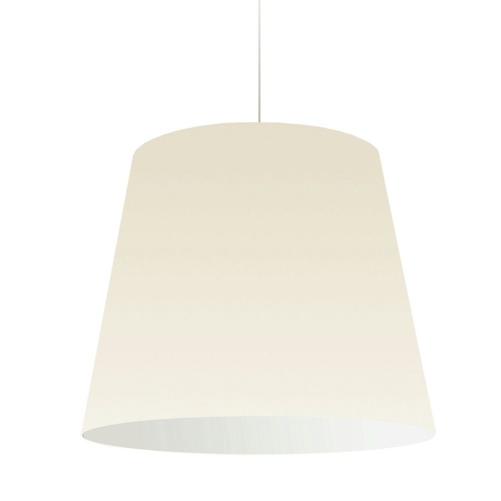 1 Light Oversized Drum Pendant Large Cream Shade