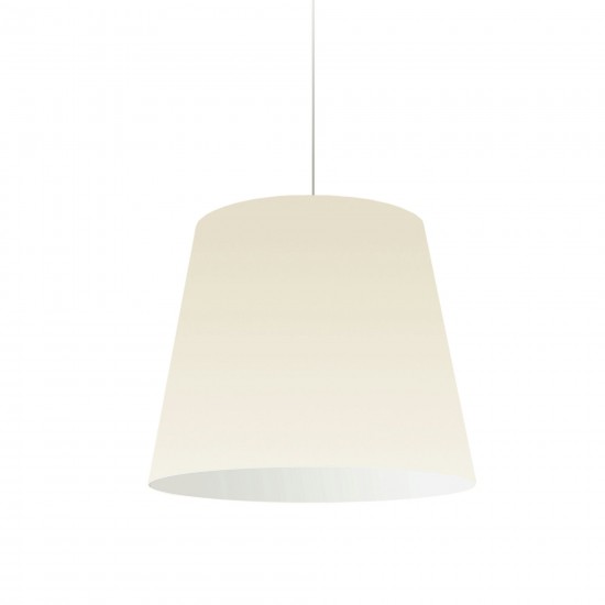 1 Light Oversized Drum Pendant Medium Cream Shade