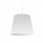 1 Light Oversized Drum Pendant Medium Wht Shade