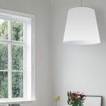 Oversized Drum Oversized Drum Pendant Large White Shade, L