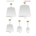 Oversized Drum Oversized Drum Pendant Large White Shade, L