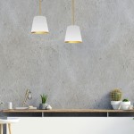 1 Light Oversized Drum Pendant X-Small White/Gold Shade