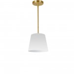 Oversized Drum Oversized Drum Pendant XS White Shade, Brass Tubing