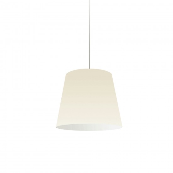 1 Light Oversized Drum Pendant Small Cream Shade