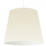 1 Light Oversized Drum Pendant X-Large Cream Shade