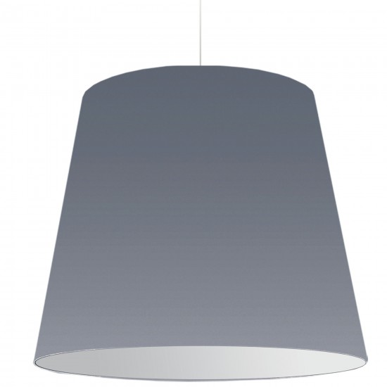 1 Light Oversized Drum Pendant X-Large Grey Shade