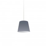 1 Light Oversized Drum Pendant X-Small Grey Shade