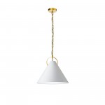 Princeton Incandescent Pendant, Aged Brass with White Shade , PCN-161P-AGB-790