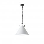 Princeton Incandescent Pendant, Matte Black with White Shade , PCN-161P-MB-790