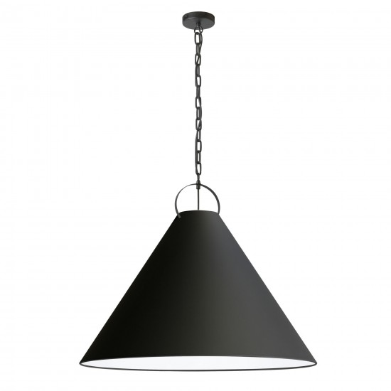 Princeton Incandescent Pendant, Matte Black with Black Shade , PCN-321P-MB-797