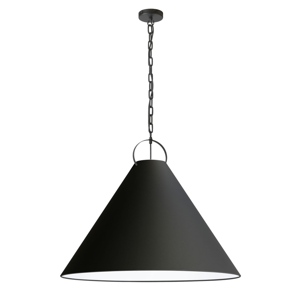 Princeton Incandescent Pendant, Matte Black with Black Shade , PCN-321P-MB-797