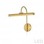 24W Picture Light Aged Brass Finish