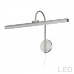 30W Picture Light Satin Chrome Finish