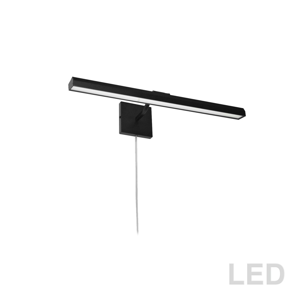 30W 24" Picture Light, Matte Black with Frosted Glass Diffuser 30W 24" Picture Light, Matte Black with Frosted Glass Diffuser