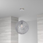 1 Light Incandescent Pendant, Aluminum