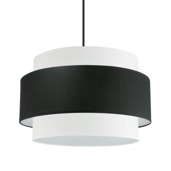 Priya 4 LT Incandescent Chandelier, Matte Black w/ White Shade, PYA-224C-MB-BW