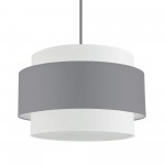 Priya 4 LT Incandescent Chandelier, Grey and White Shade