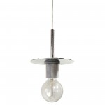 1 Light Incandescent Pendant, Polished Chrome