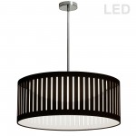 LED Slit Drum Shade, Black