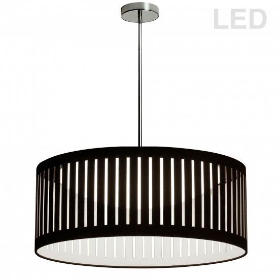 LED Slit Drum Shade, Black