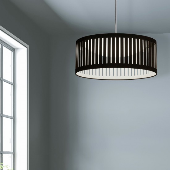 LED Slit Drum Shade, Black