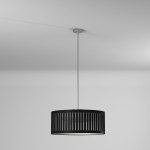LED Slit Drum Shade, Black
