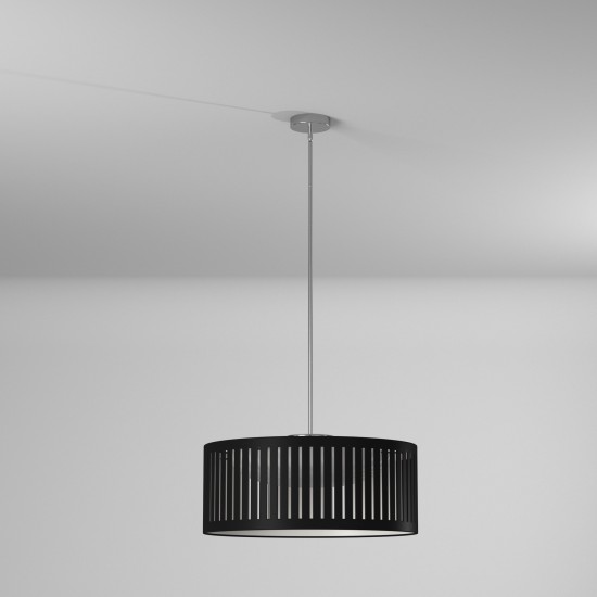 LED Slit Drum Shade, Black