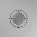 LED Slit Drum Shade, Black