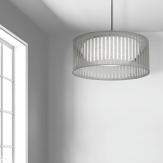 LED Slit Drum Shade, Grey