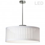 LED Slit Drum Shade, White