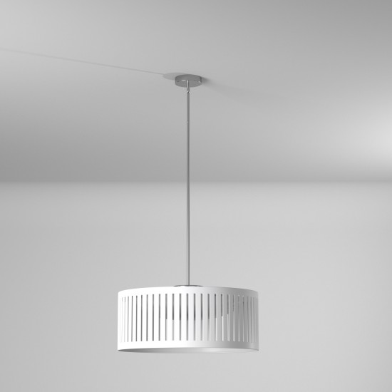 LED Slit Drum Shade, White