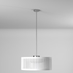 LED Slit Drum Shade, White