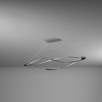 53W LED Horizontal Pendant, Satin Chrome Finish