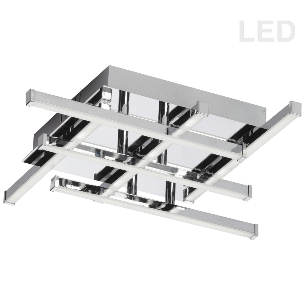 18W LED Flushmount PC w/ WH Acrylic Diffuser