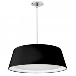 LED Tapered Drum Shade, Black