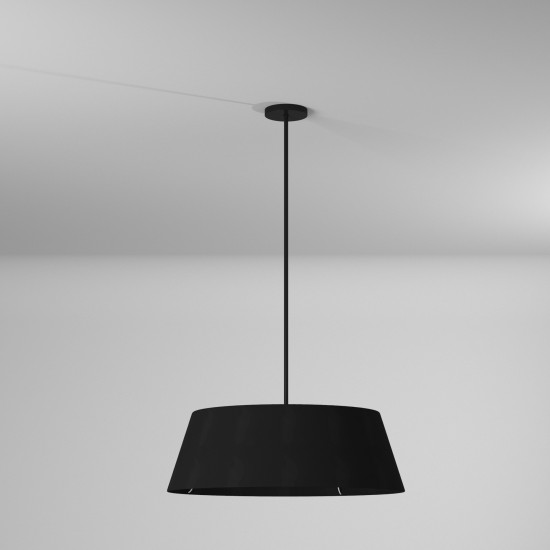 LED Tapered Drum Shade, Black