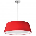 LED Tapered Drum Shade, Red